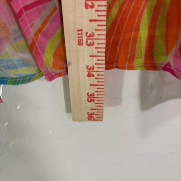 Trina Turk Kimono Womens L XL Multicolor Sheer Floral Beach Cover Up Boho - Picture 8 of 8